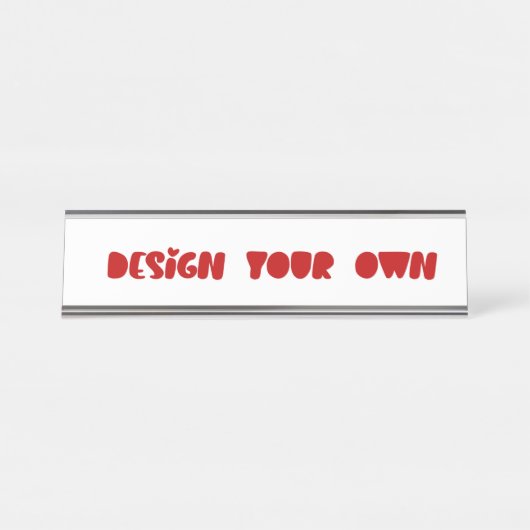 Entwerfen Sie Ihre eigene Personalisierte Schreibtischnamensplakette (Vorderseite )