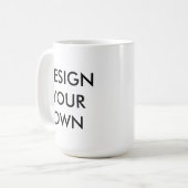 Entwerfen Sie Ihre eigene Personalisierte, weiße T Kaffeetasse (Vorderseite Links)
