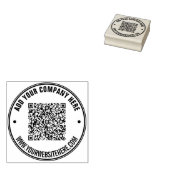 Entwerfen Sie Ihre eigene QR Cod Round-Rubber-Brie Gummistempel (Stempel)