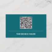 Entwerfen Sie Ihre eigene QR-Code-Business-Card-Vo Visitenkarte (Rückseite)