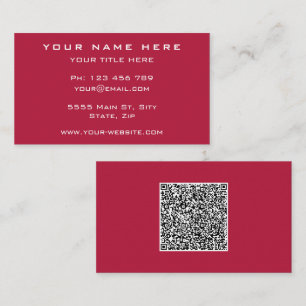 Entwerfen Sie Ihre eigene QR-Code-Business-Card-Vo Visitenkarte