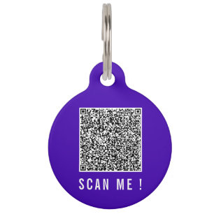 Entwerfen Sie Ihre eigene QR-Code-ID-Tag-Vorlage Haustiermarke