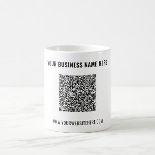 Entwerfen Sie Ihre eigene QR-Code-Kaffeetasse mit Kaffeetasse