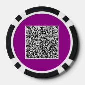 Entwerfen Sie Ihre eigene QR-Code-Poker-Chips-Vorl Pokerchips (Rückseite)