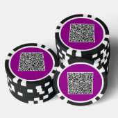 Entwerfen Sie Ihre eigene QR-Code-Poker-Chips-Vorl Pokerchips (Stapel)