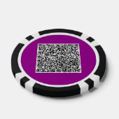 Entwerfen Sie Ihre eigene QR-Code-Poker-Chips-Vorl Pokerchips (Einzeln)