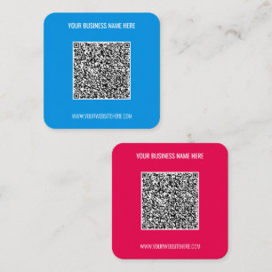 Entwerfen Sie Ihre eigene QR-Code-Visitenkarte Bei Quadratische Visitenkarte