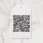 Entwerfen Sie Ihre eigene QR-Code-Vorlage für Gesc Geschenkanhänger (Rückseite)