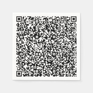 Entwerfen Sie Ihre eigene QR-Code-Vorlage Napkins Serviette