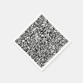 Entwerfen Sie Ihre eigene QR-Code-Vorlage Napkins Serviette (Ecke)