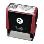 Entwerfen Sie Ihre eigene QR-Codeadresse Selbstfar Permastempel (Produkt)