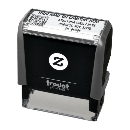 Entwerfen Sie Ihre eigene QR-Codeadressen-Briefmar Permastempel (Produkt)