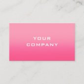 Entwerfen Sie Ihre eigene rosa Visitenkartenvorlag Visitenkarte (Vorderseite)