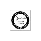 Entwerfen Sie Ihre eigene Round-Abschluss-Typograf Gummistempel (Prägung)