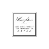 Entwerfen Sie Ihre eigene Rücksendeadresse für ben Gummistempel (Prägung)