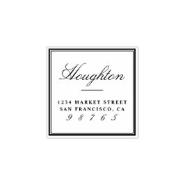 Entwerfen Sie Ihre eigene Rücksendeadresse für ben Gummistempel