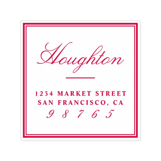 Entwerfen Sie Ihre eigene Rücksendeadresse für ben Permastempel (Design)