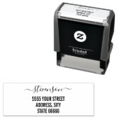 Entwerfen Sie Ihre eigene Rücksendeadresse selbst- Permastempel (Beispiel)