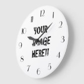 Entwerfen Sie Ihre eigene runde (große) Wall-Uhr Große Wanduhr (Winkel)