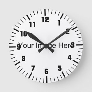 Entwerfen Sie Ihre eigene Runde Wanduhr