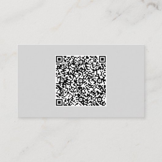 Entwerfen Sie Ihre eigene Scan QR Code Business Ca Visitenkarte (Rückseite)