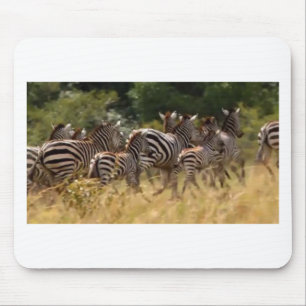 Entwerfen Sie Ihre eigene schöne Zebra Migration M Mousepad