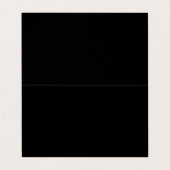 Entwerfen Sie Ihre eigene Solid-Black-Falte Visitenkarten (Außenseite Aufgefaltet)