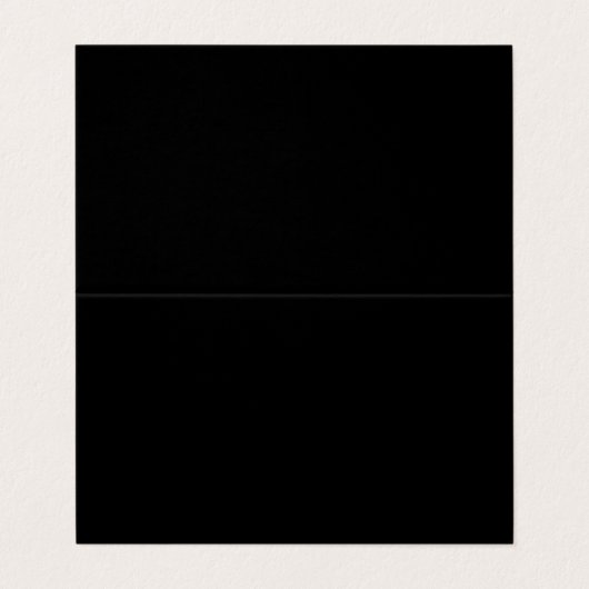 Entwerfen Sie Ihre eigene Solid-Black-Falte Visitenkarten (Außenseite Aufgefaltet)