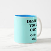 Entwerfen Sie Ihre eigene Tasse - hellblau (VorderseiteRechts)