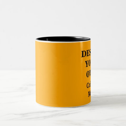 Entwerfen Sie Ihre eigene Tasse - Orange (Mittel)