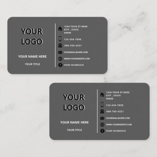 Entwerfen Sie Ihre eigene Visitenkarte für kundens (Vorne/Hinten)