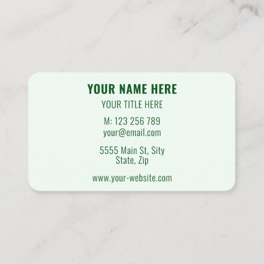 Entwerfen Sie Ihre eigene Visitenkarte für kundens (Rückseite)