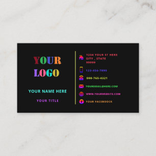 Entwerfen Sie Ihre eigene Visitenkarte für Schrift