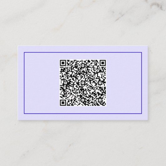 Entwerfen Sie Ihre eigene Visitenkarte mit QR-Code (Rückseite)