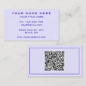 Entwerfen Sie Ihre eigene Visitenkarte mit QR-Code (Vorne/Hinten)