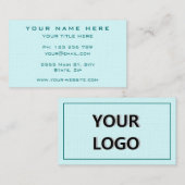 Entwerfen Sie Ihre eigene Visitenkarte und wählen (Vorne/Hinten)