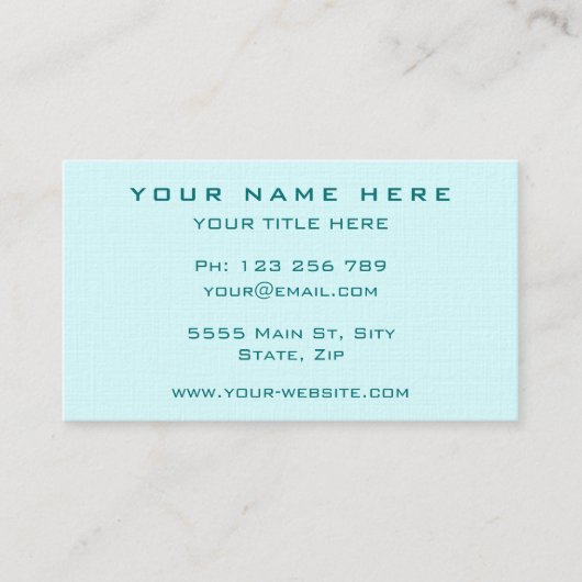 Entwerfen Sie Ihre eigene Visitenkarte und wählen (Vorderseite)