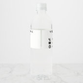 Entwerfen Sie Ihre eigene Vorlage für die Flaschen Wasserflaschenetikett (Rückseite)