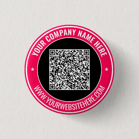 Entwerfen Sie Ihre eigene Werbe-QR-Code-Schaltfläc Button (Vorderseite)