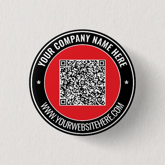 Entwerfen Sie Ihre eigene Werbe-QR-Code-Schaltfläc Button (Vorderseite)
