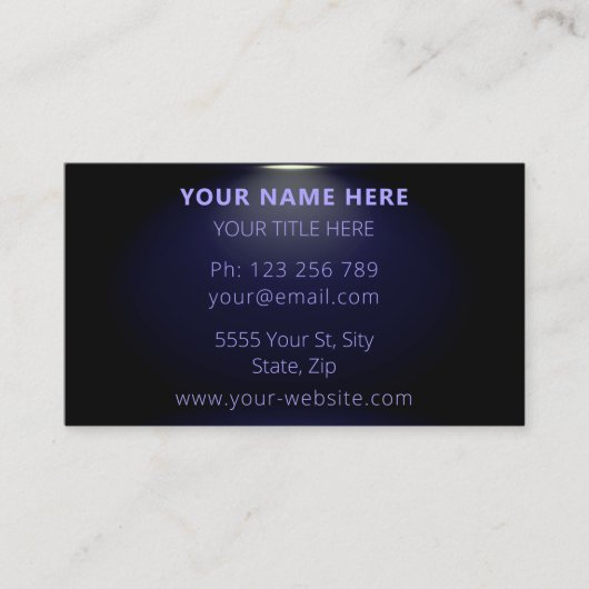 Entwerfen Sie Ihre eigene Werbegeschenkkarte Visitenkarte (Vorderseite)