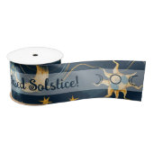 Entwerfen Sie Ihre eigene "Wistful Sun & Moon Cele Satinband (Spule)