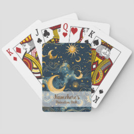 Entwerfen Sie Ihre eigene "Wistful Sun & Moon Cele Spielkarten
