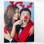 Entwerfen Sie Ihre eigene Zehn-Collage-Tafel Dreifach Gefaltete Urlaubskarte (Innen Erste Seite)