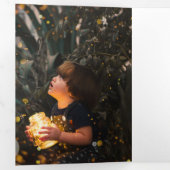 Entwerfen Sie Ihre eigene zehn FotoCollage Dreifach Gefaltete Urlaubskarte (Innen Erste Seite)