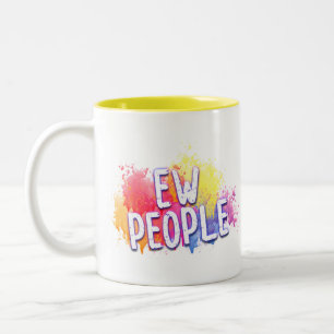 Entwerfen Sie Ihre eigene :-) Zwei-Tone-Tasse Zweifarbige Tasse