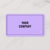 Entwerfen Sie Ihre eigene zweifarbige Visitenkarte (Rückseite)