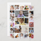 Entwerfen Sie Ihre eigenen 22 Bilder Collage Gerah Ankündigung (Vorne/Hinten)