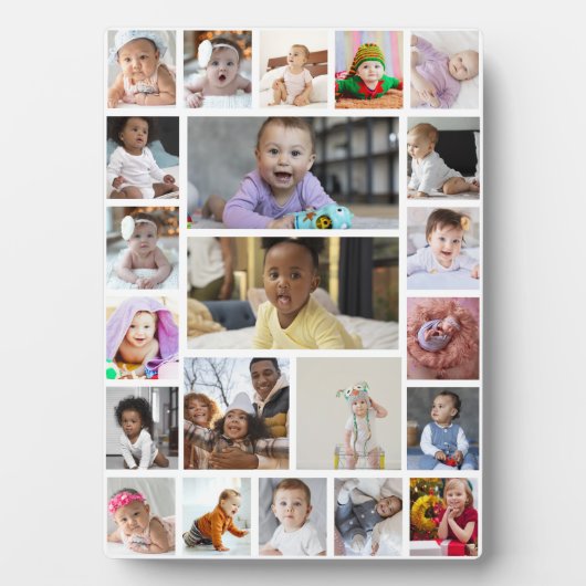 Entwerfen Sie Ihre eigenen 22 Bilder Collage Gerah Fotoplatte (Vorderseite)