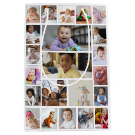 Entwerfen Sie Ihre eigenen 22 Bilder Collage Gerah Mittlere Geschenktüte